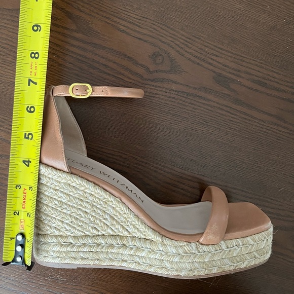 Stuart Weitzman Nude Wedge Espadrilles - Picture 4 of 9